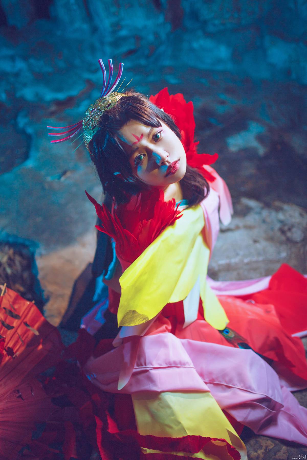 "Trò chơi di động Onmyoji" Phoenix Fire c o s p l a y