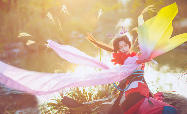 "Trò chơi di động Onmyoji" Phoenix Fire c o s p l a y