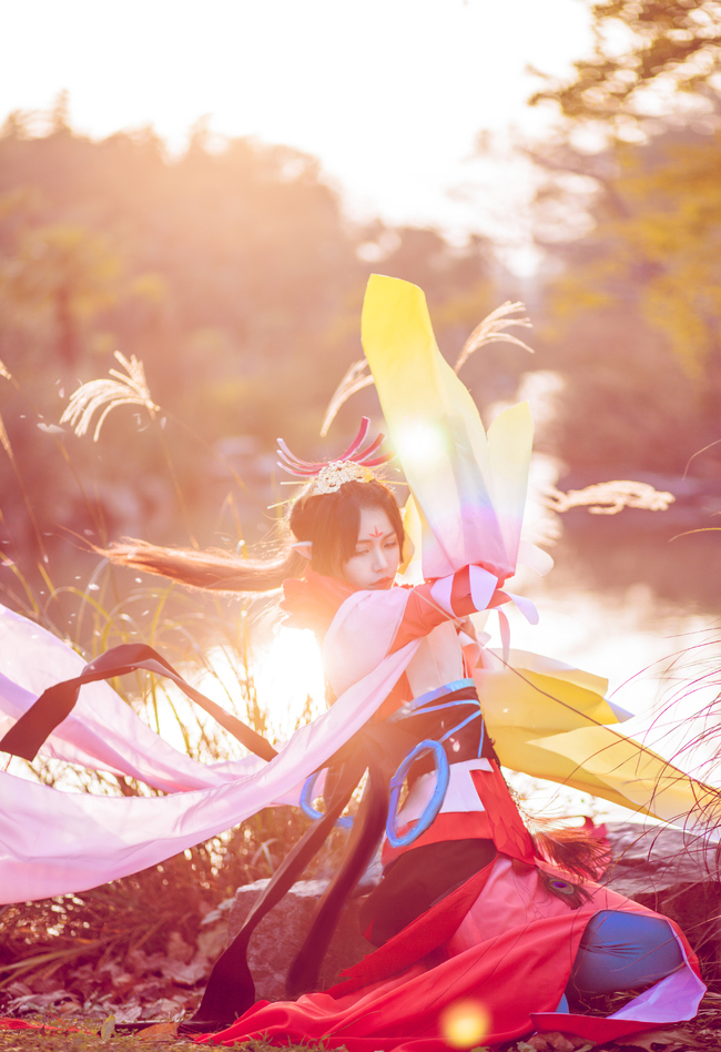 "Trò chơi di động Onmyoji" Phoenix Fire c o s p l a y