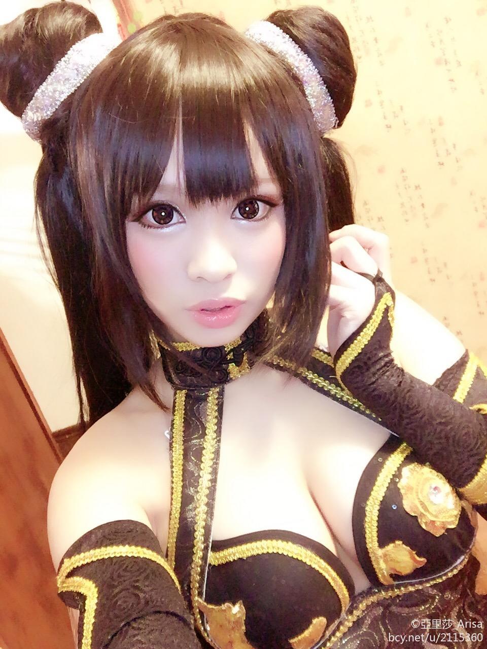 "Funsaki Tsukizumi Cheongsam Girl" Dongyue Jasmine Black Cheongsam C O S P L A Y