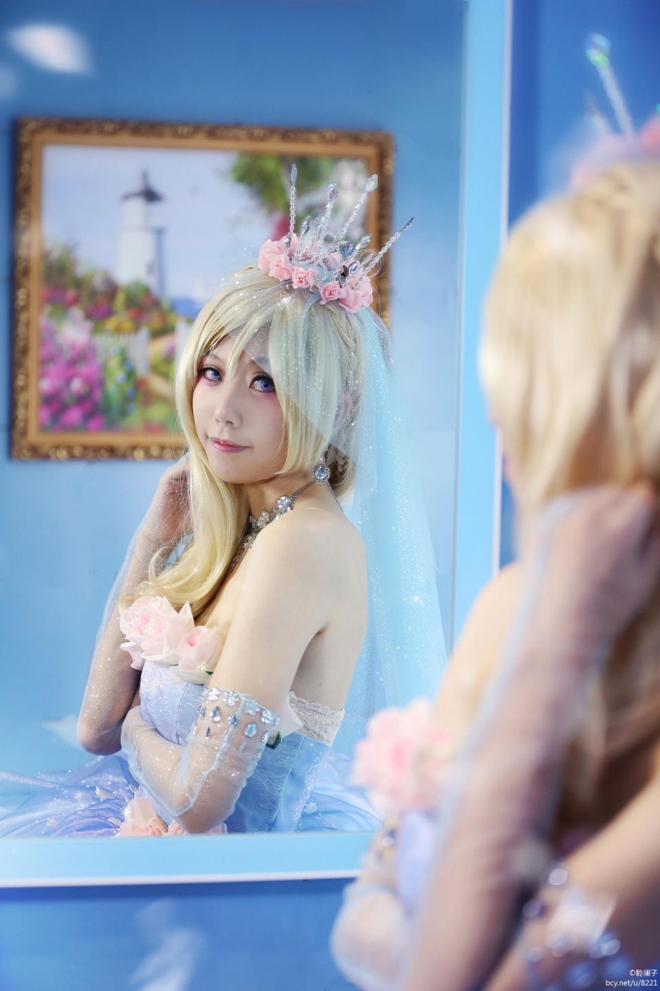 "Miracle Nuannuan" Nuannuan-Ice Crystal Rose Váy cưới C O S P L A Y