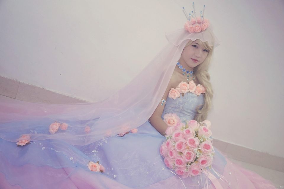 "Miracle Nuannuan" Nuannuan-Ice Crystal Rose Váy cưới C O S P L A Y