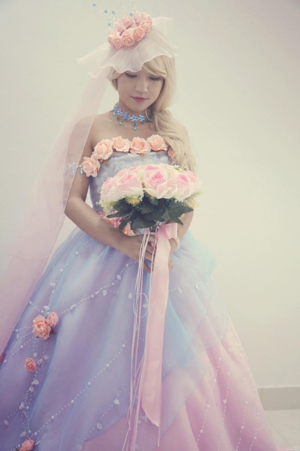 "Miracle Nuannuan" Nuannuan-Ice Crystal Rose Váy cưới C O S P L A Y