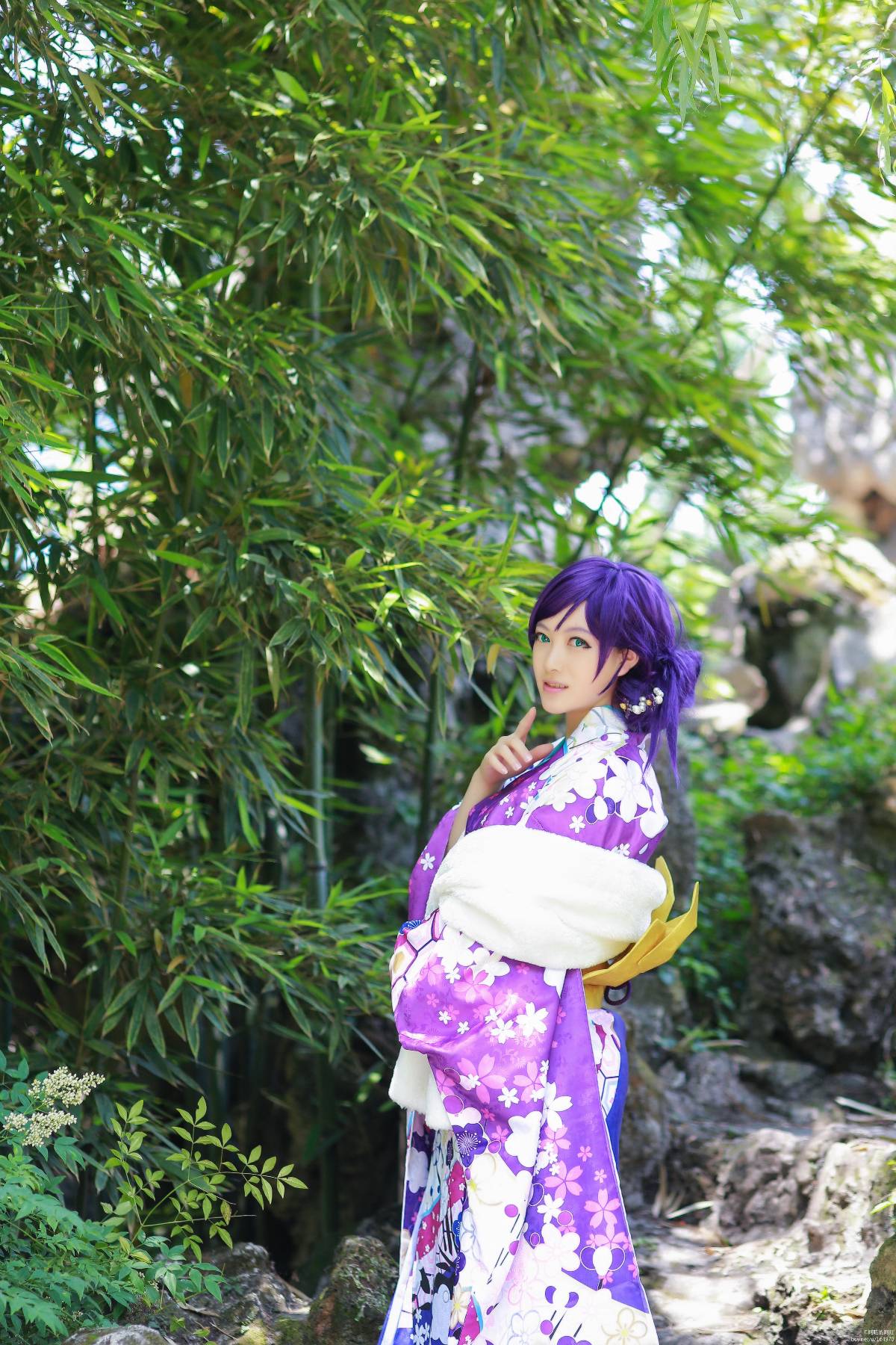 "Lovelive" Tojo Kiyo tháng đầu tiên Kimono không được đánh thức C o s p l a y