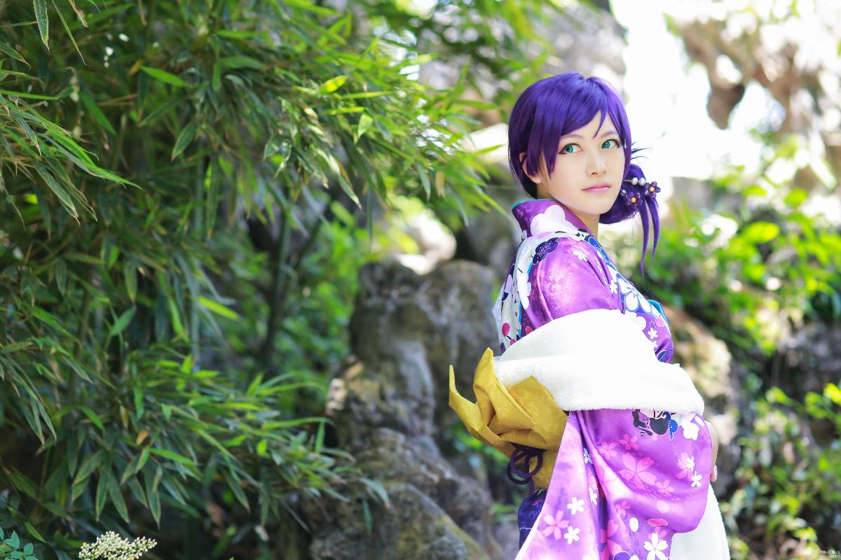 "Lovelive" Tojo Kiyo tháng đầu tiên Kimono không được đánh thức C o s p l a y