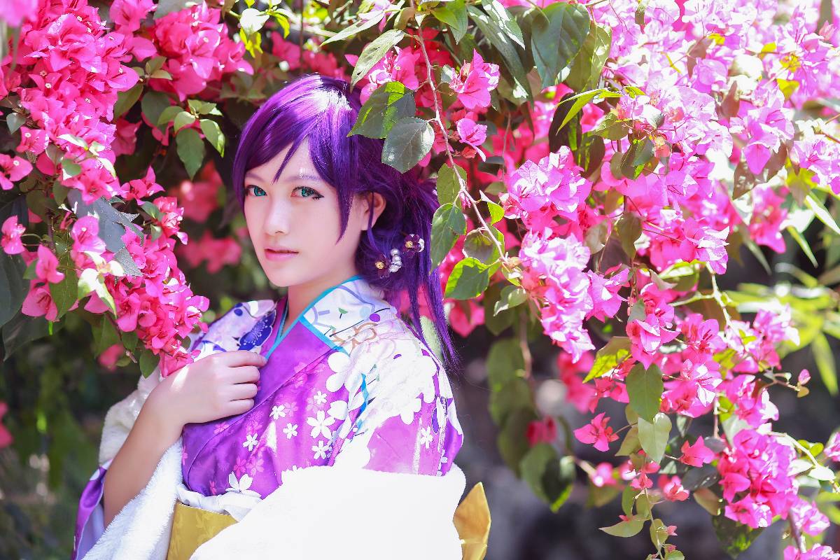 "Lovelive" Tojo Kiyo tháng đầu tiên Kimono không được đánh thức C o s p l a y