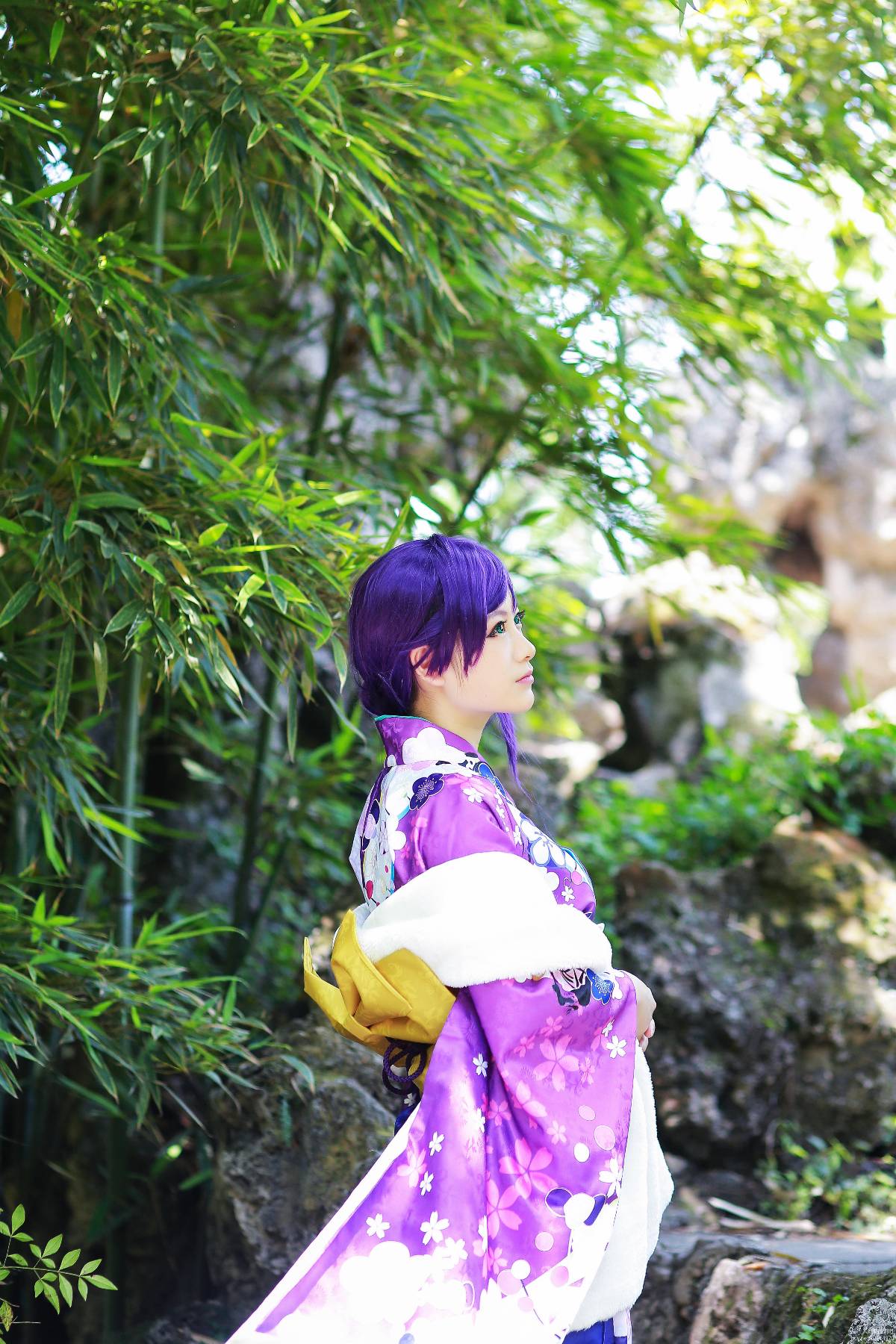 "Lovelive" Tojo Kiyo tháng đầu tiên Kimono không được đánh thức C o s p l a y