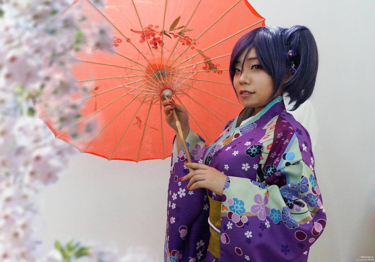 "Lovelive" Tojo Kiyo tháng đầu tiên Kimono không được đánh thức C o s p l a y