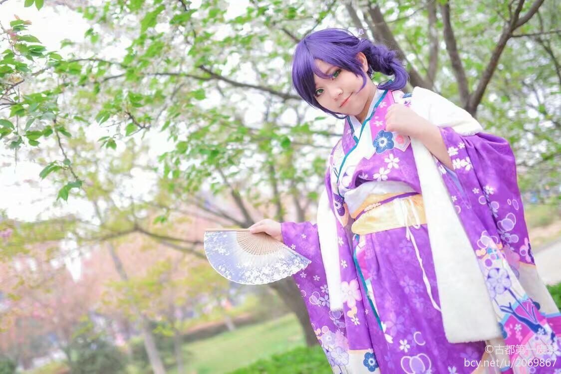 "Lovelive" Tojo Kiyo tháng đầu tiên Kimono không được đánh thức C o s p l a y