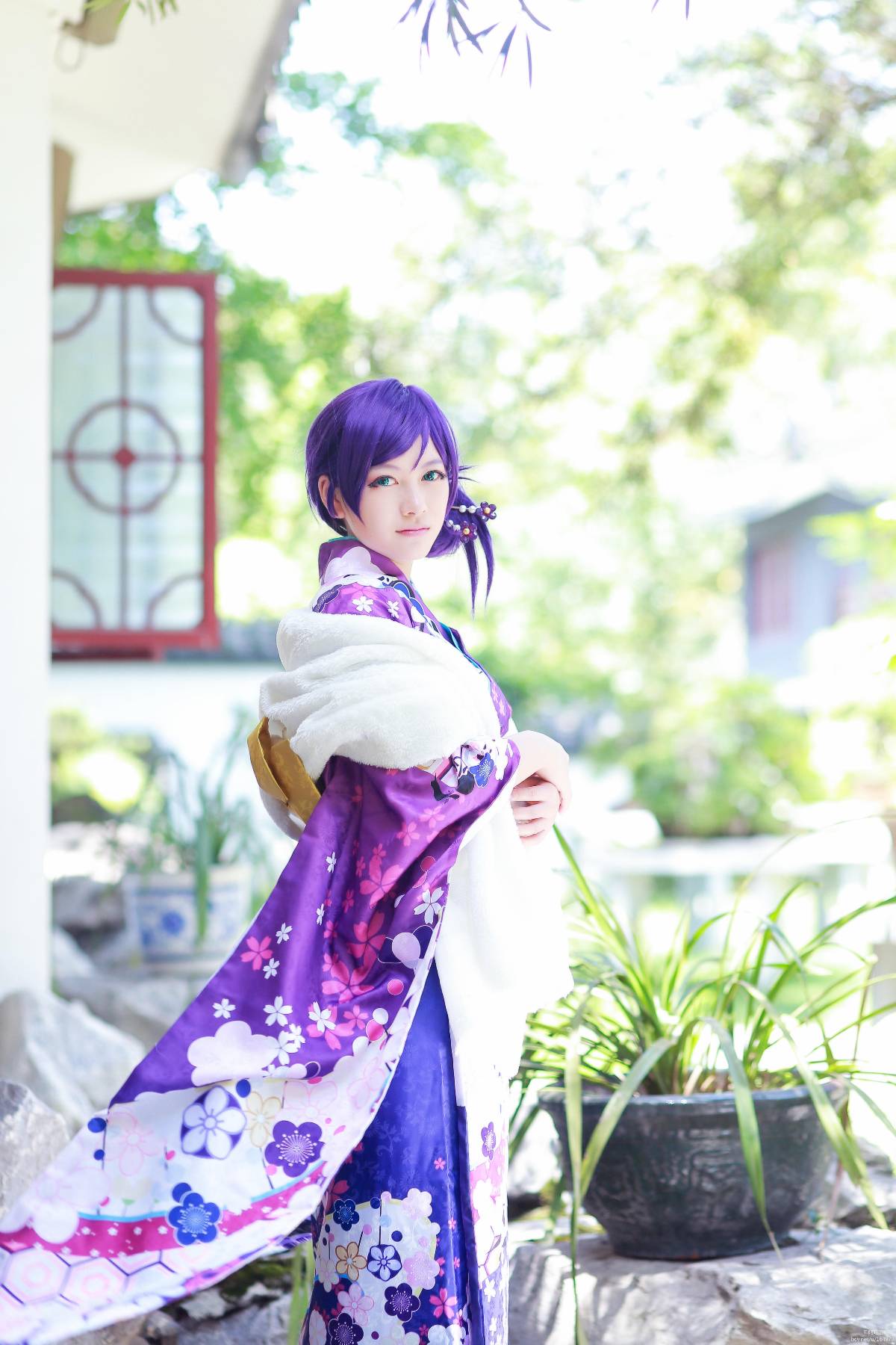 "Lovelive" Tojo Kiyo tháng đầu tiên Kimono không được đánh thức C o s p l a y