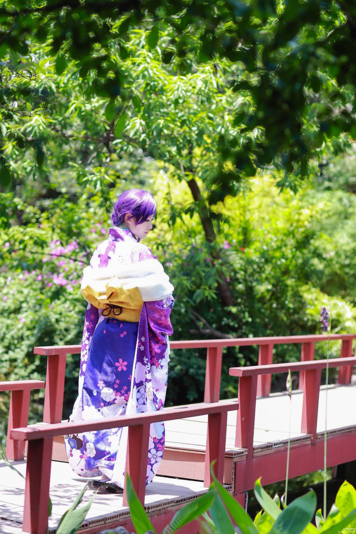 "Lovelive" Tojo Kiyo tháng đầu tiên Kimono không được đánh thức C o s p l a y