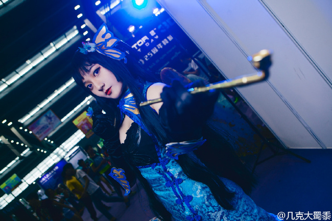 "Cuốn sách sự kiện siêu nhiên ngày 1 tháng 4" Yiyuan Yuko Blue Cheongsam kiểu Trung Quốc C O S P L A Y