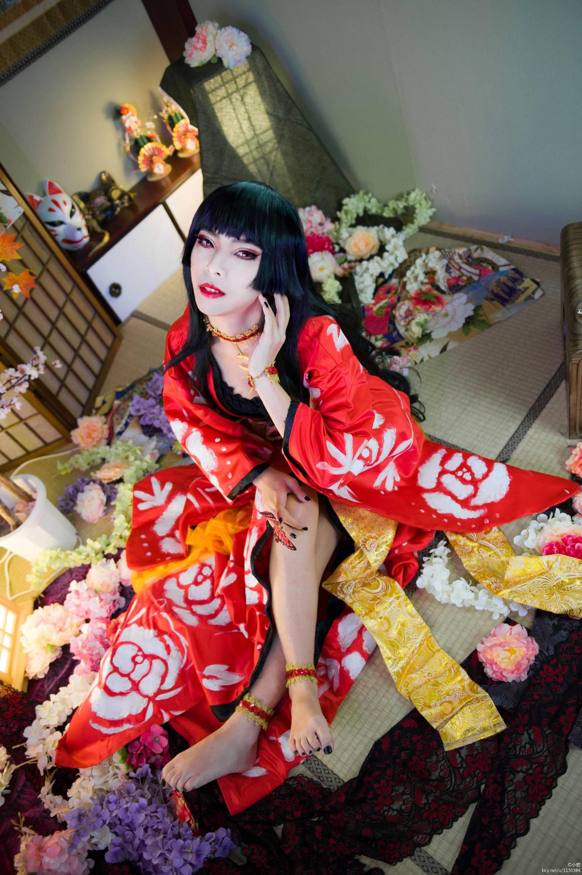 "XXXHOLIC" Yihara Yuko Red Rose Ver C O S P L A Y