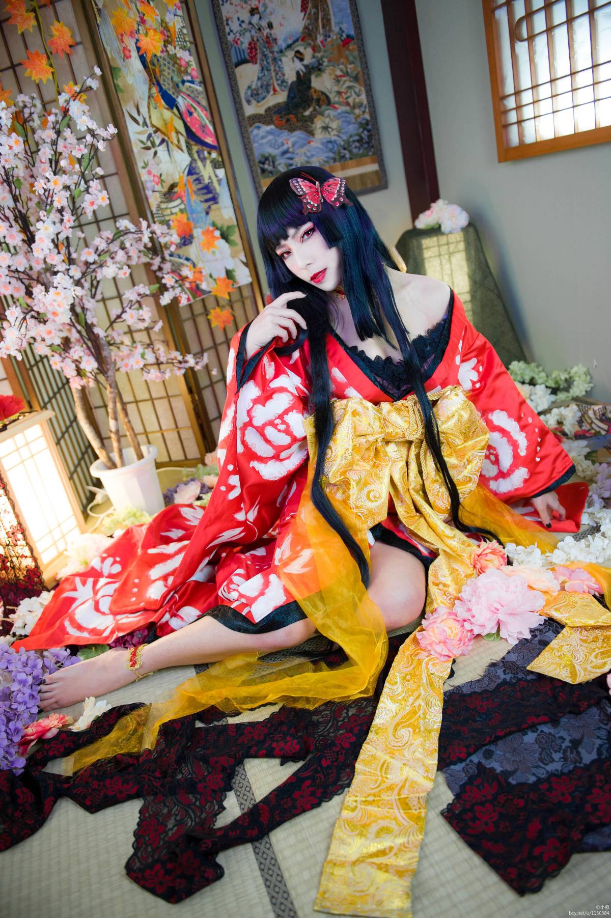 "XXXHOLIC" Yihara Yuko Red Rose Ver C O S P L A Y