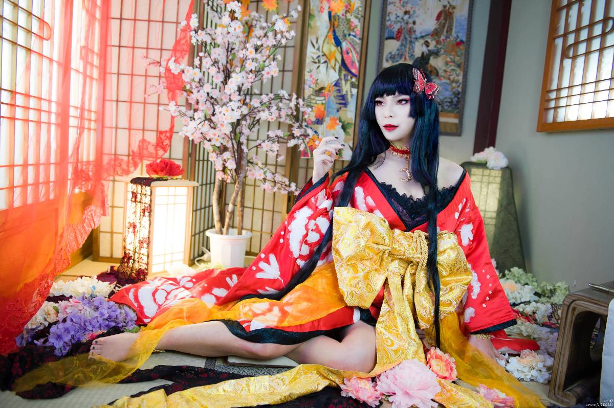 "XXXHOLIC" Yihara Yuko Red Rose Ver C O S P L A Y