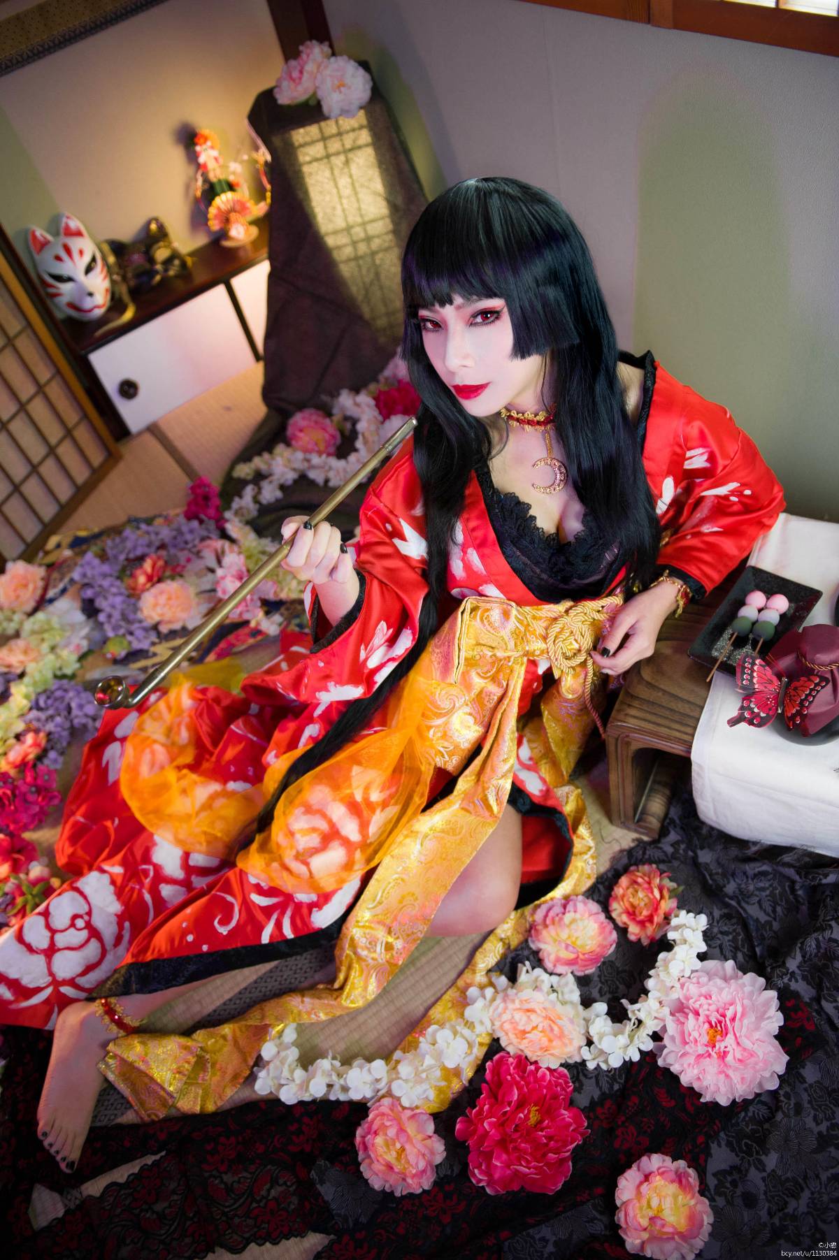 "XXXHOLIC" Yihara Yuko Red Rose Ver C O S P L A Y