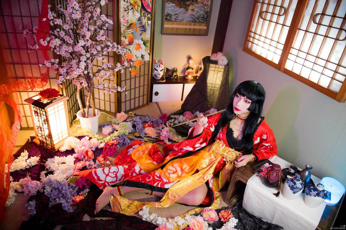 "XXXHOLIC" Yihara Yuko Red Rose Ver C O S P L A Y