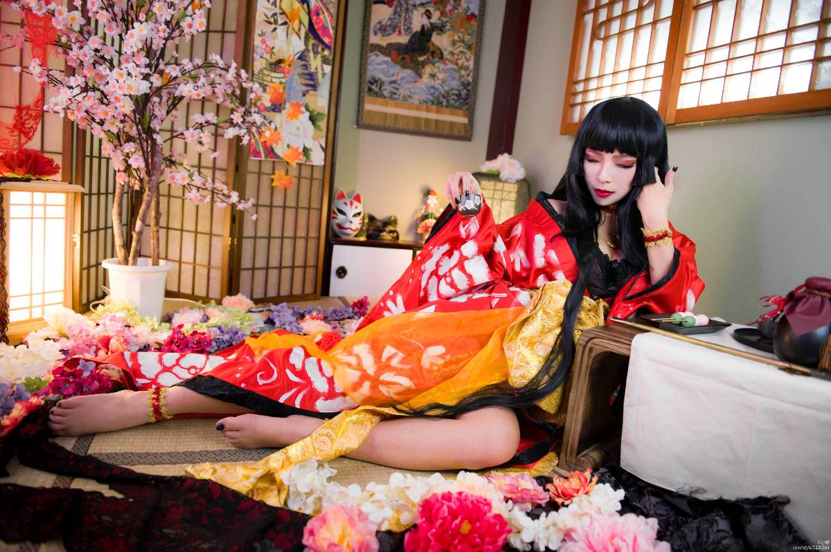 "XXXHOLIC" Yihara Yuko Red Rose Ver C O S P L A Y