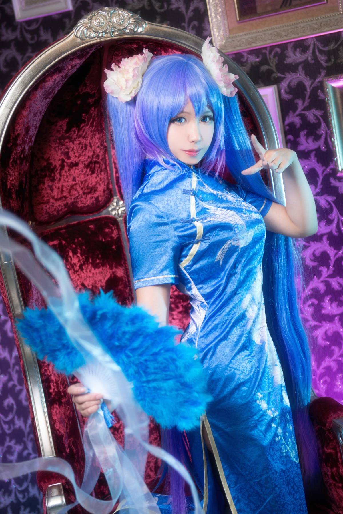 "Vocaloid" Miku Cheongsam Ver C O S P L A Y