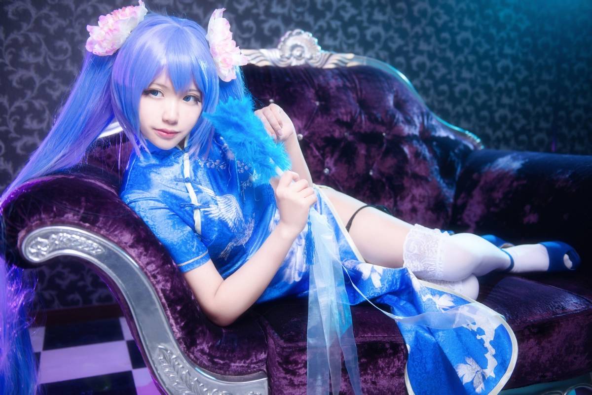 "Vocaloid" Miku Cheongsam Ver C O S P L A Y