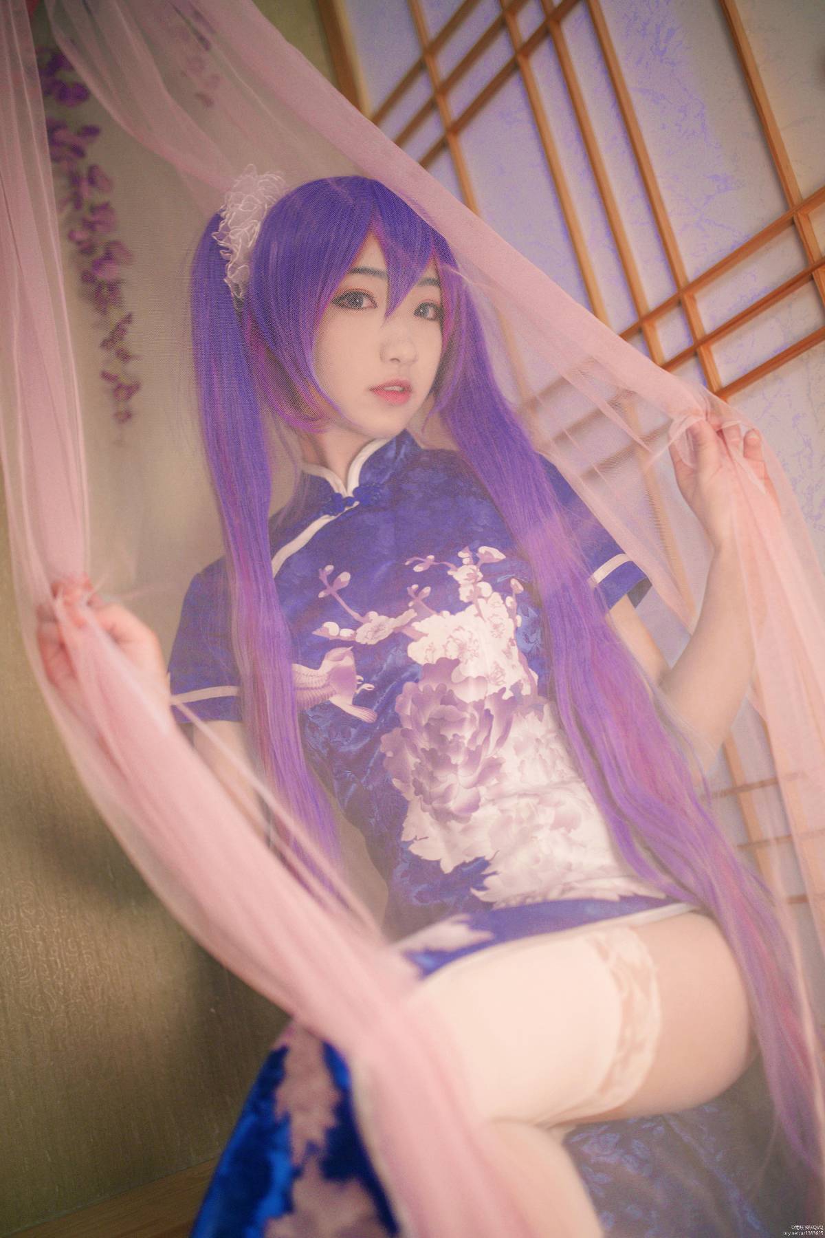 "Vocaloid" Miku Cheongsam Ver C O S P L A Y