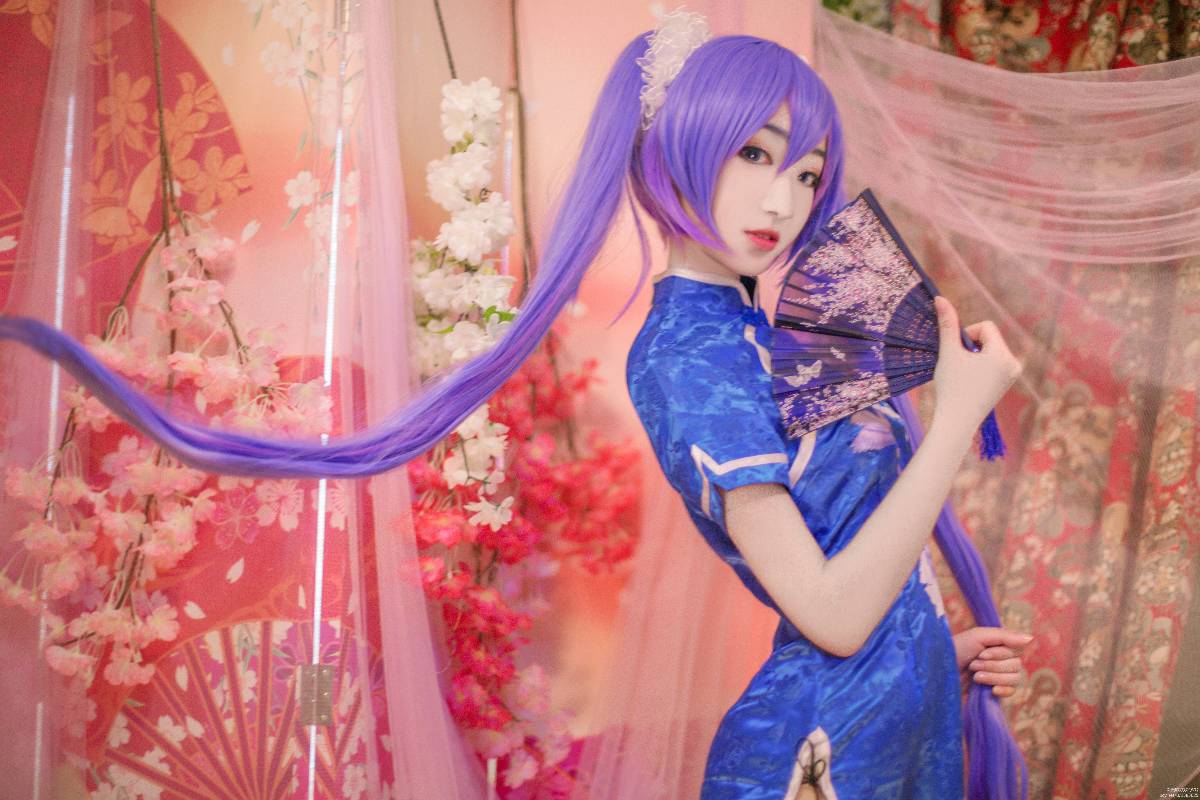 "Vocaloid" Miku Cheongsam Ver C O S P L A Y