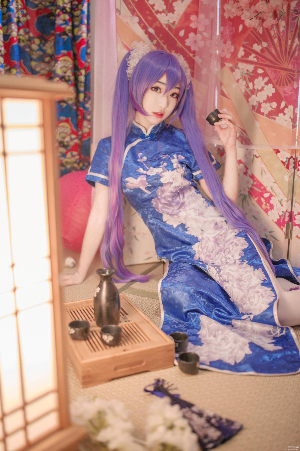 "Vocaloid" Miku Cheongsam Ver C O S P L A Y