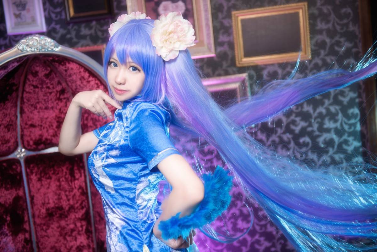"Vocaloid" Miku Cheongsam Ver C O S P L A Y
