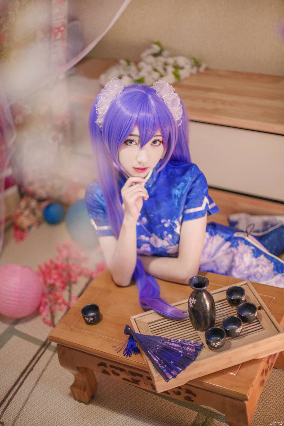 "Vocaloid" Miku Cheongsam Ver C O S P L A Y