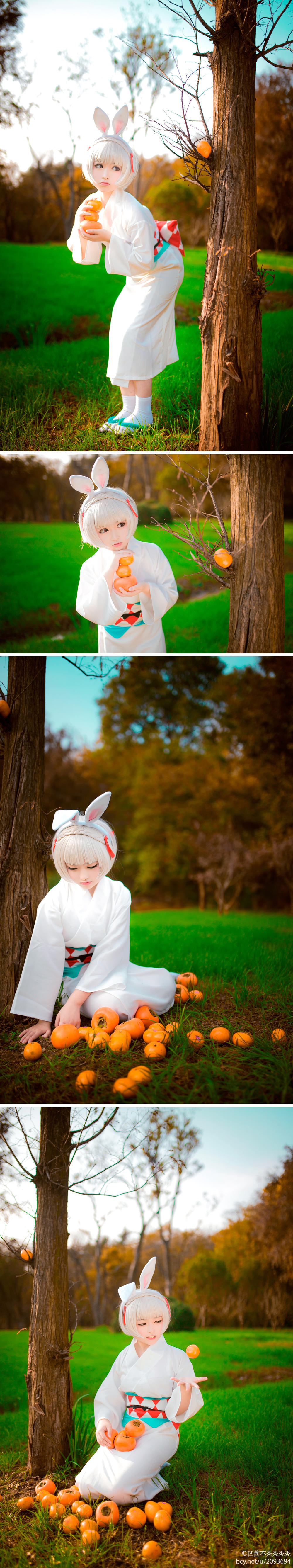 "Onmyoji" Yamara Rabbit Kimono c o s p l a y