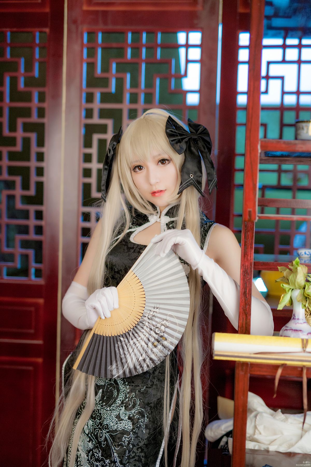 "Số phận của bầu trời" Qiongmei Cheongsam Cosplay