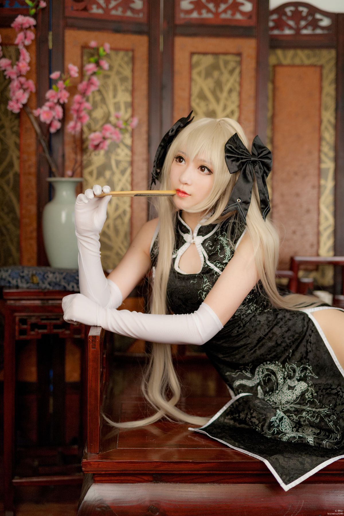 "Số phận của bầu trời" Qiongmei Cheongsam Cosplay