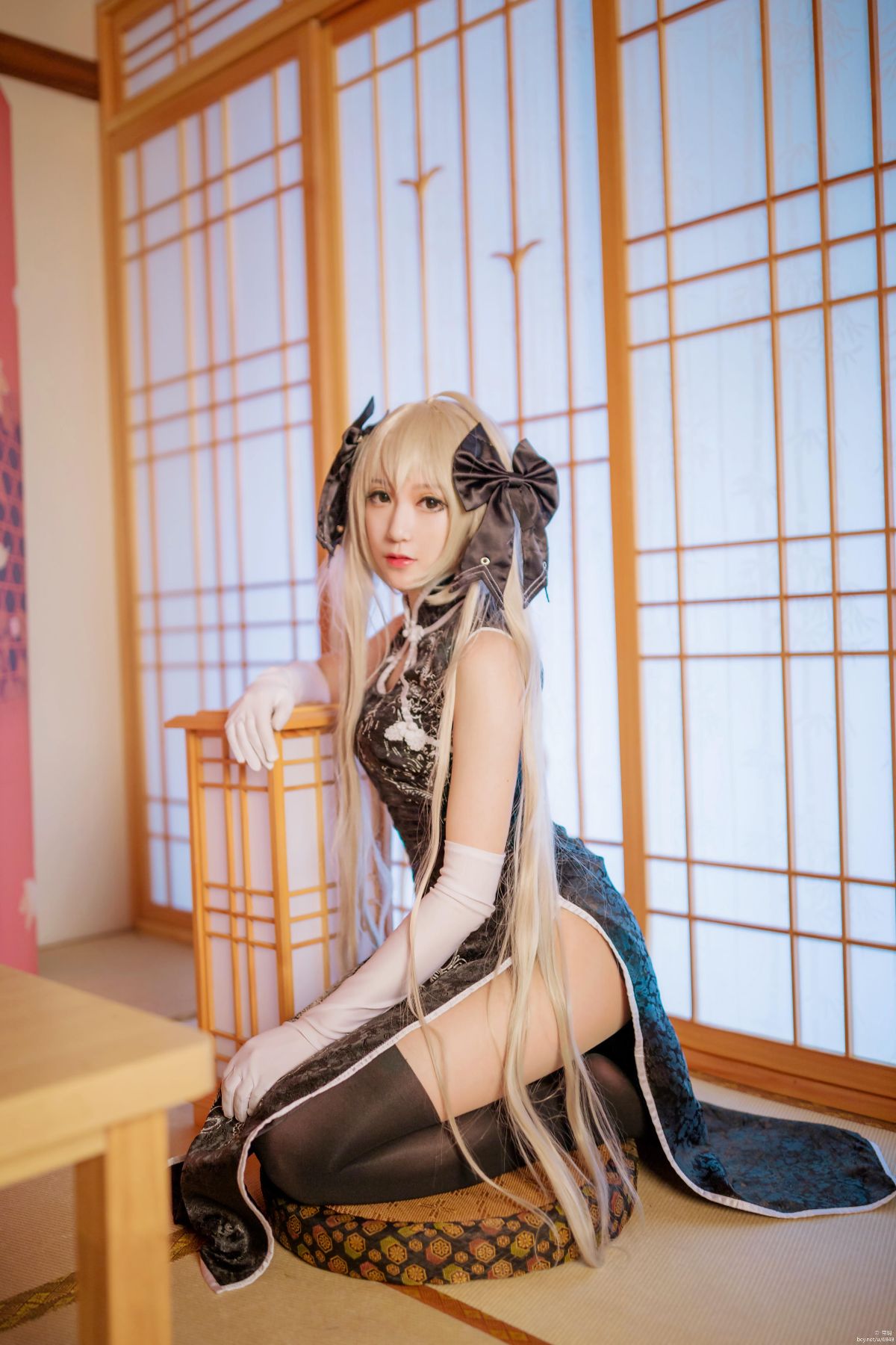 "Số phận của bầu trời" Qiongmei Cheongsam Cosplay