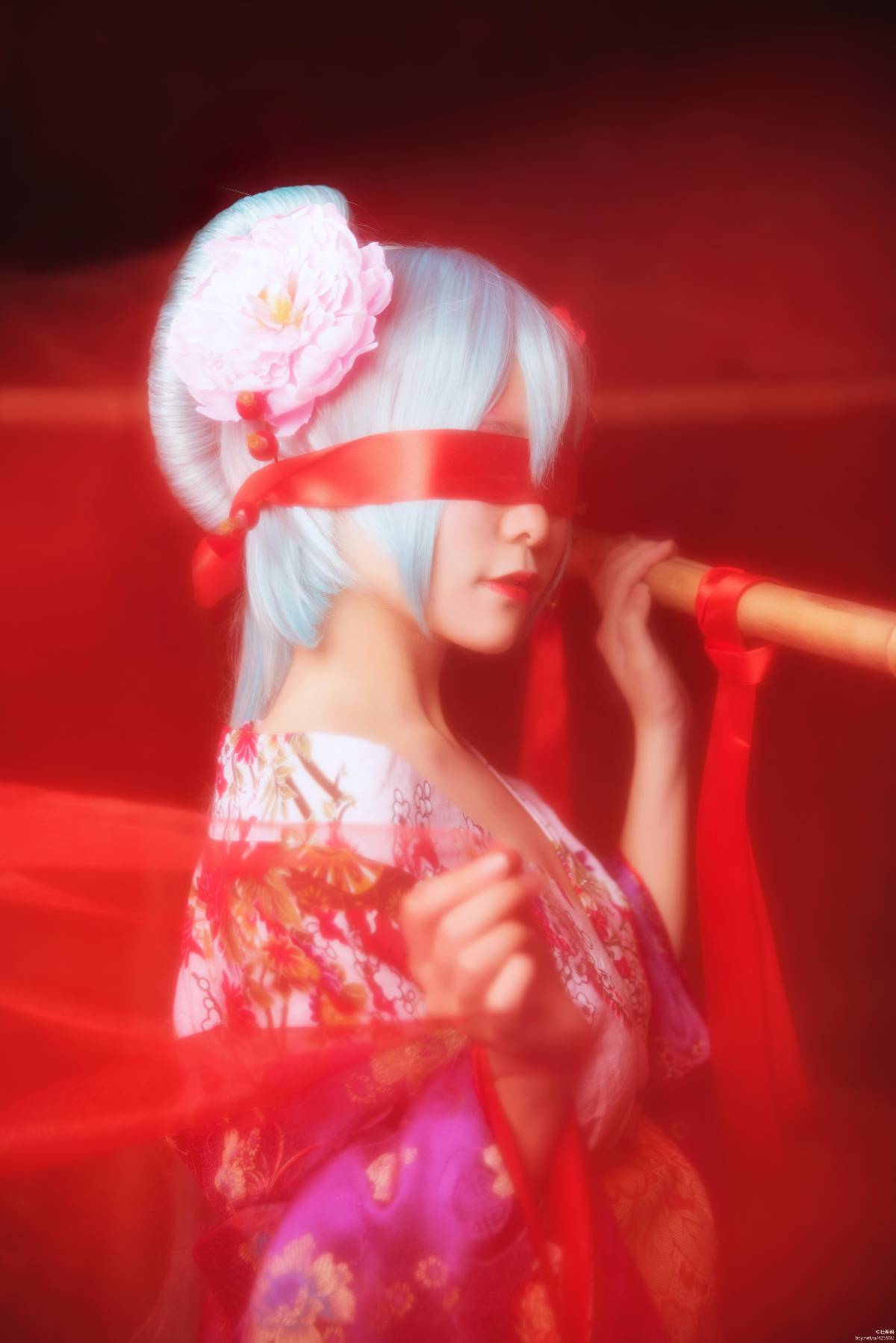 "Vocaloid" Hatsune Mitsune Ringyu menglou ver c o s p l a y