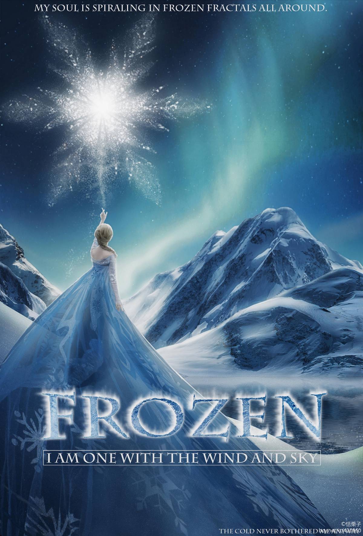 "Frozen" Elsa Princess Dress C o s p l a y