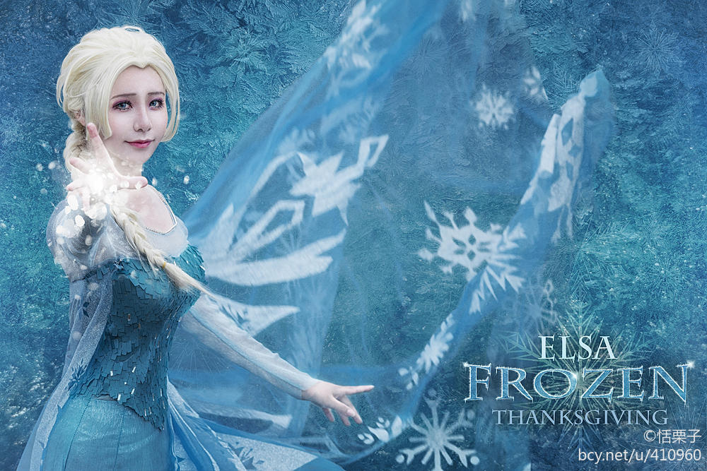 "Frozen" Elsa Princess Dress C o s p l a y