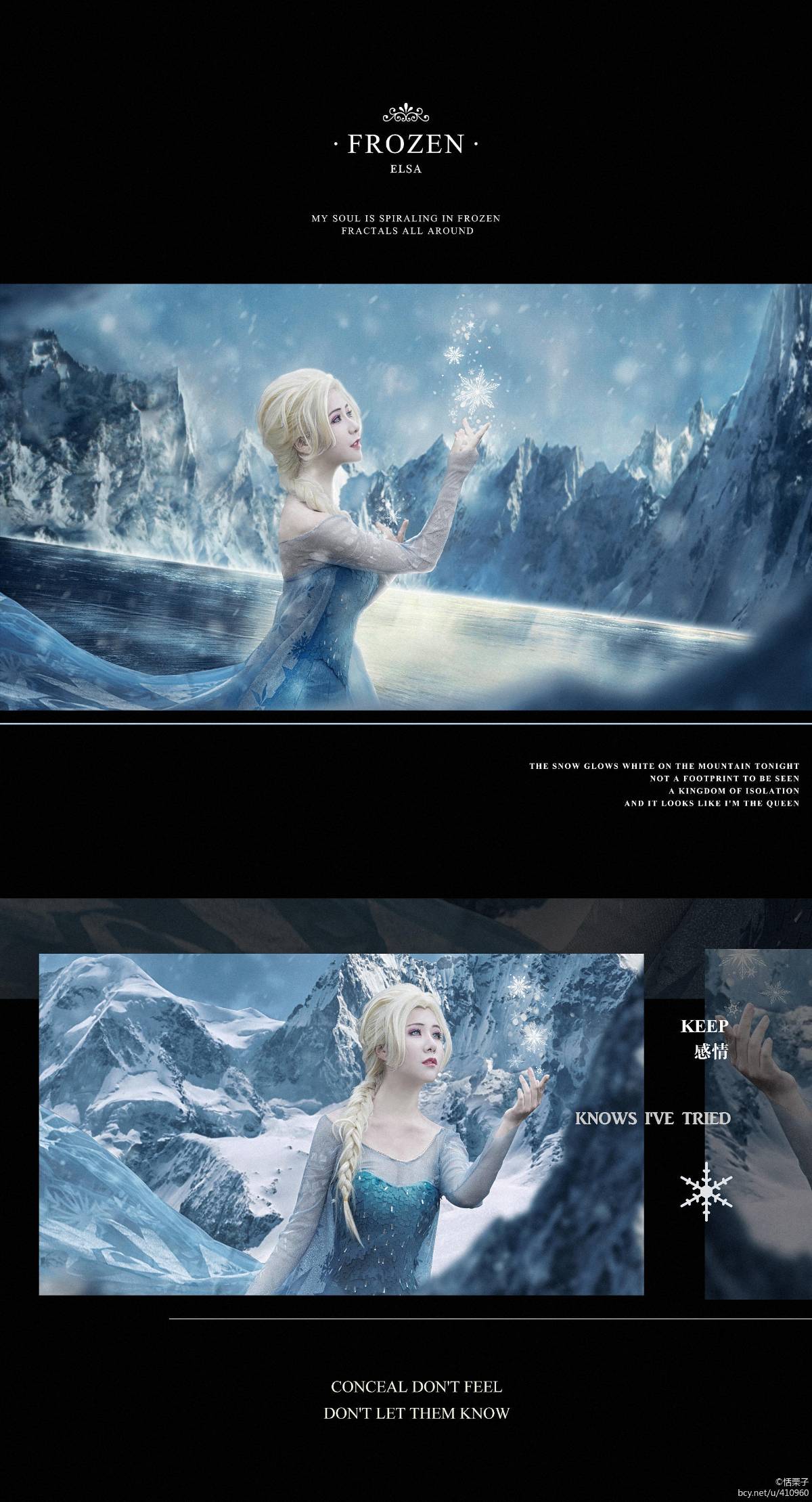 "Frozen" Elsa Princess Dress C o s p l a y