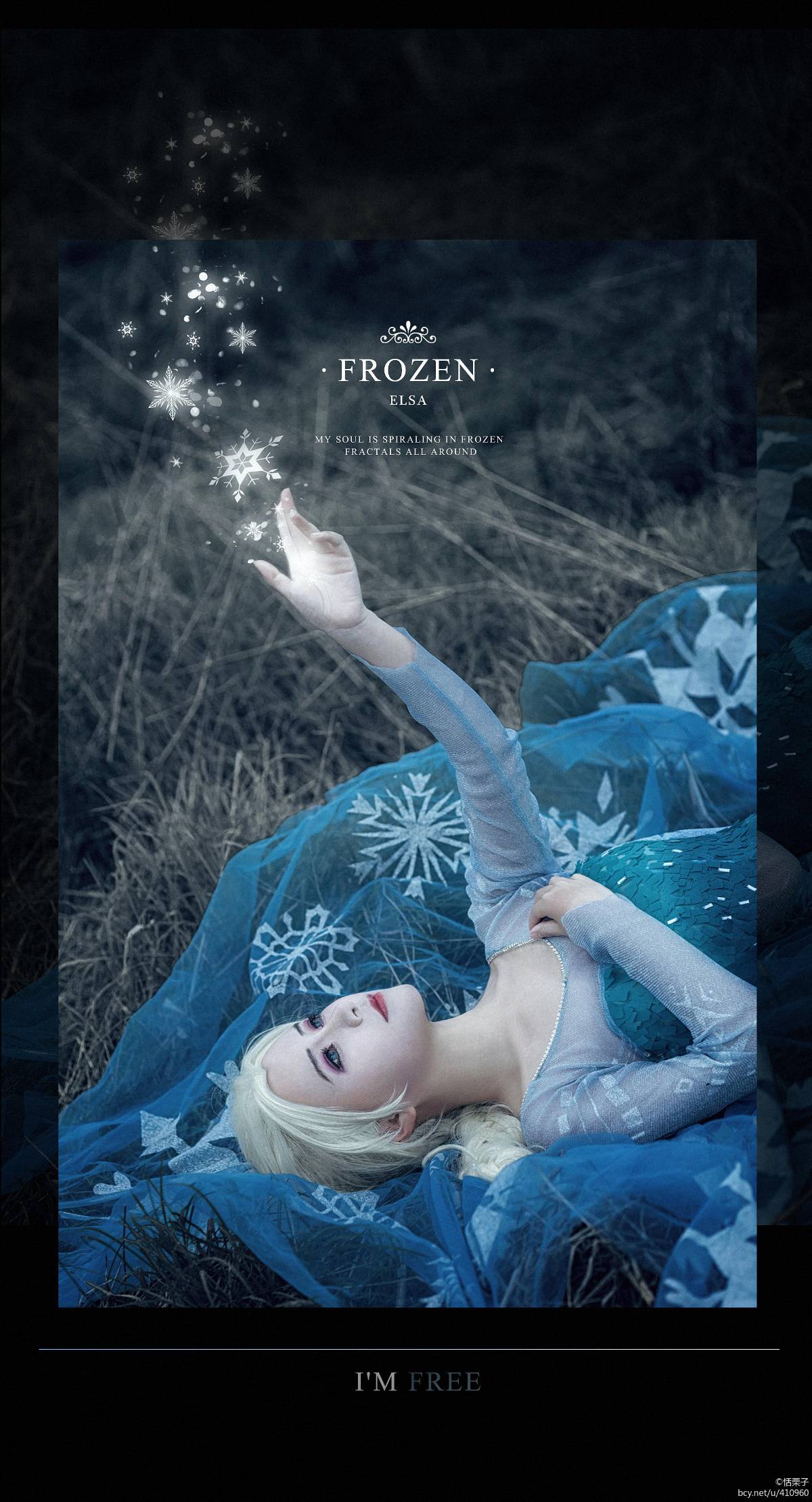 "Frozen" Elsa Princess Dress C o s p l a y