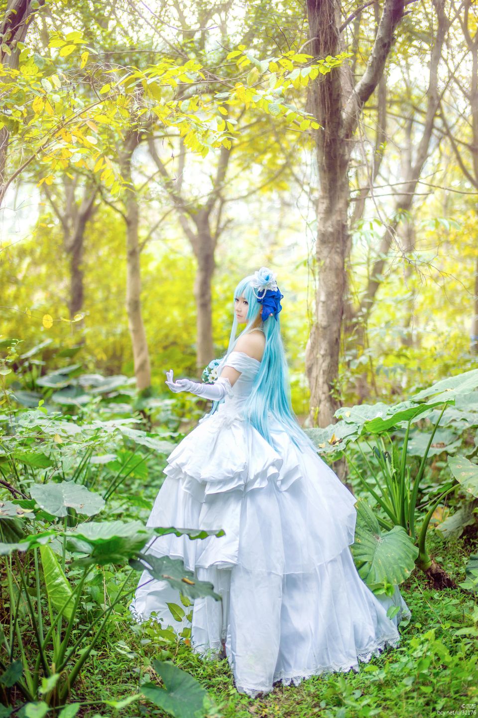 "Arch Art Online" Asuna Alo ELF Váy cưới C O S P L A Y