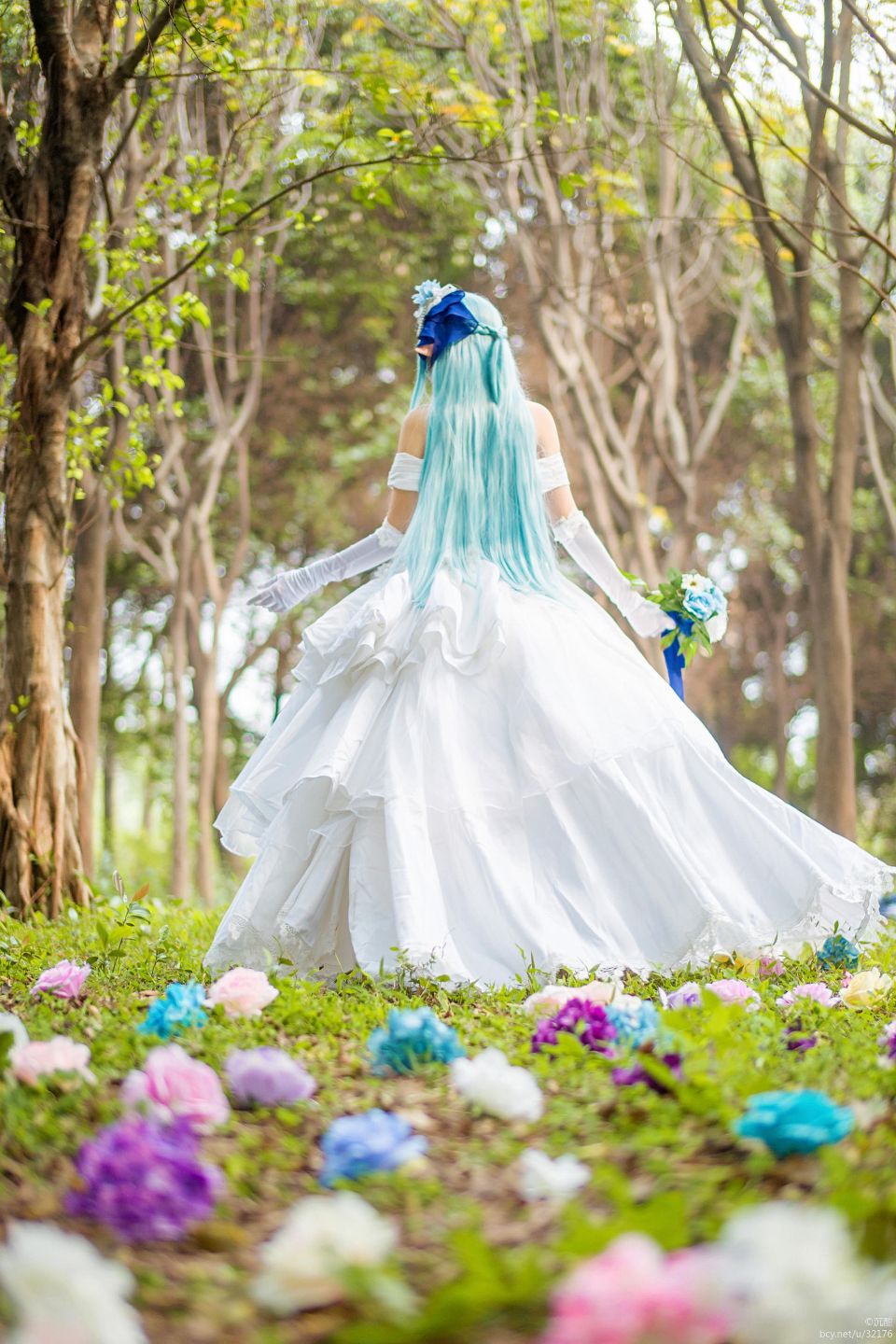 "Arch Art Online" Asuna Alo ELF Váy cưới C O S P L A Y