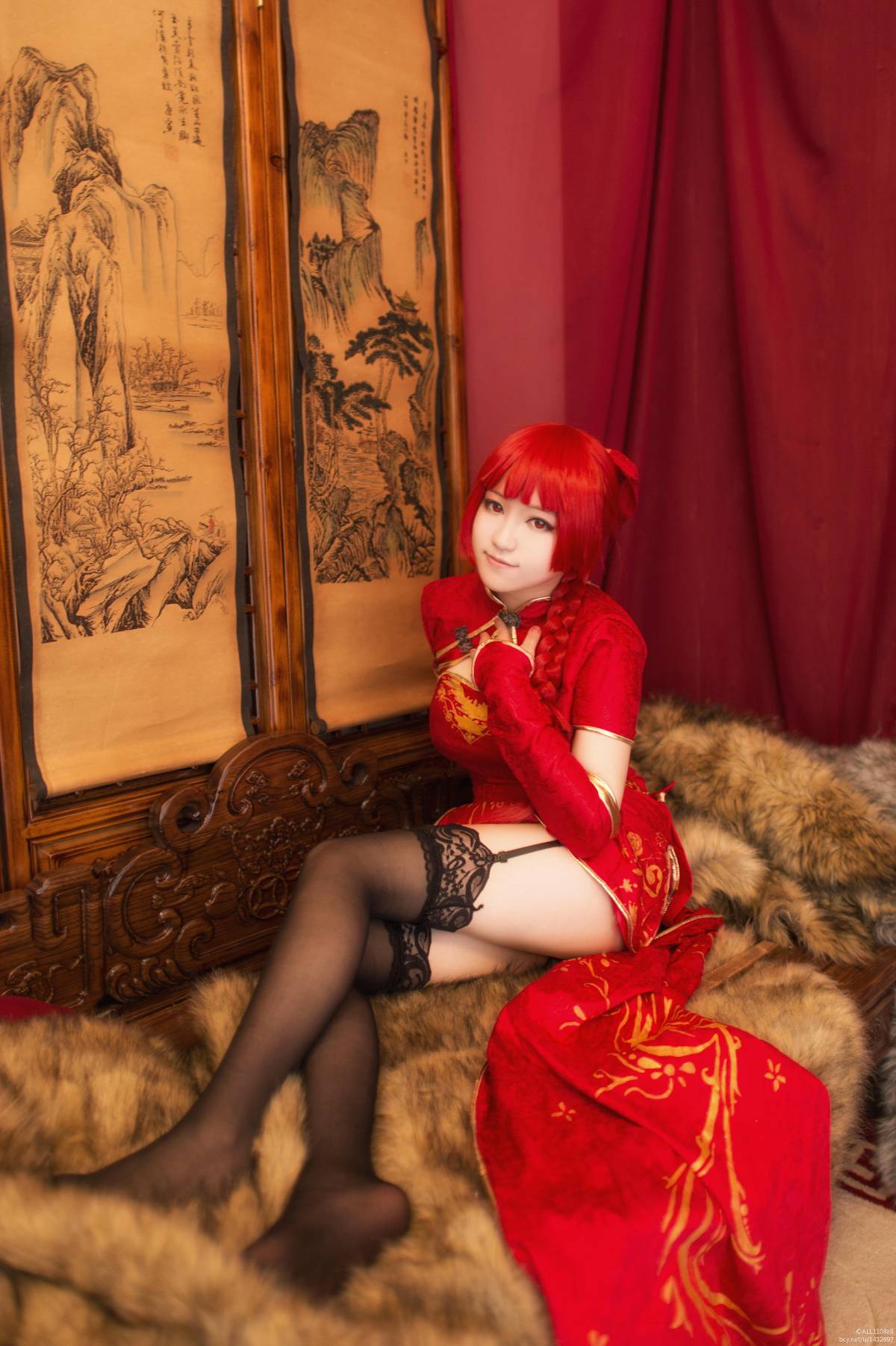 "Oriental Gardenia" Oriental Gardenia Canary Cheongsam C O S P L A Y