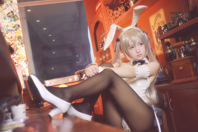 "Bầu trời của số phận" Kasuhina không có mái vòm Bunny Girl có một cos