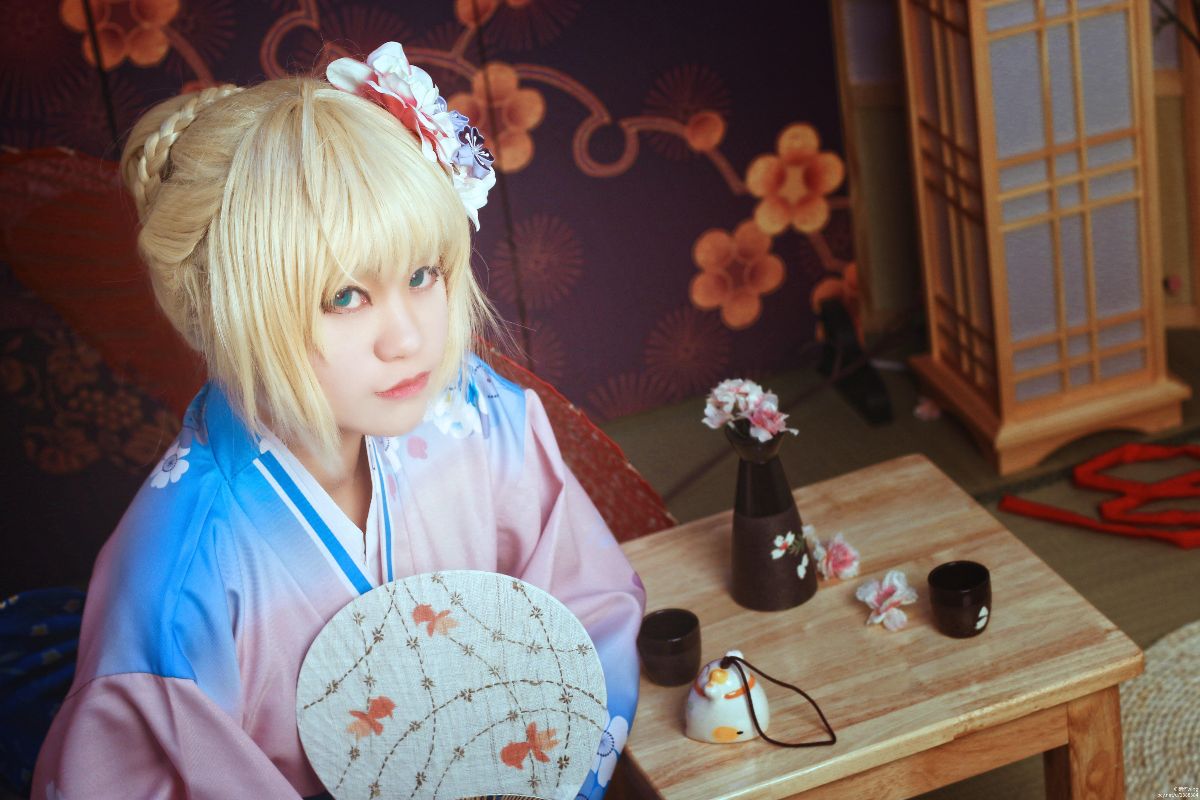 "Night of Fate" Saber & Rin Tosaka c o s p l a y