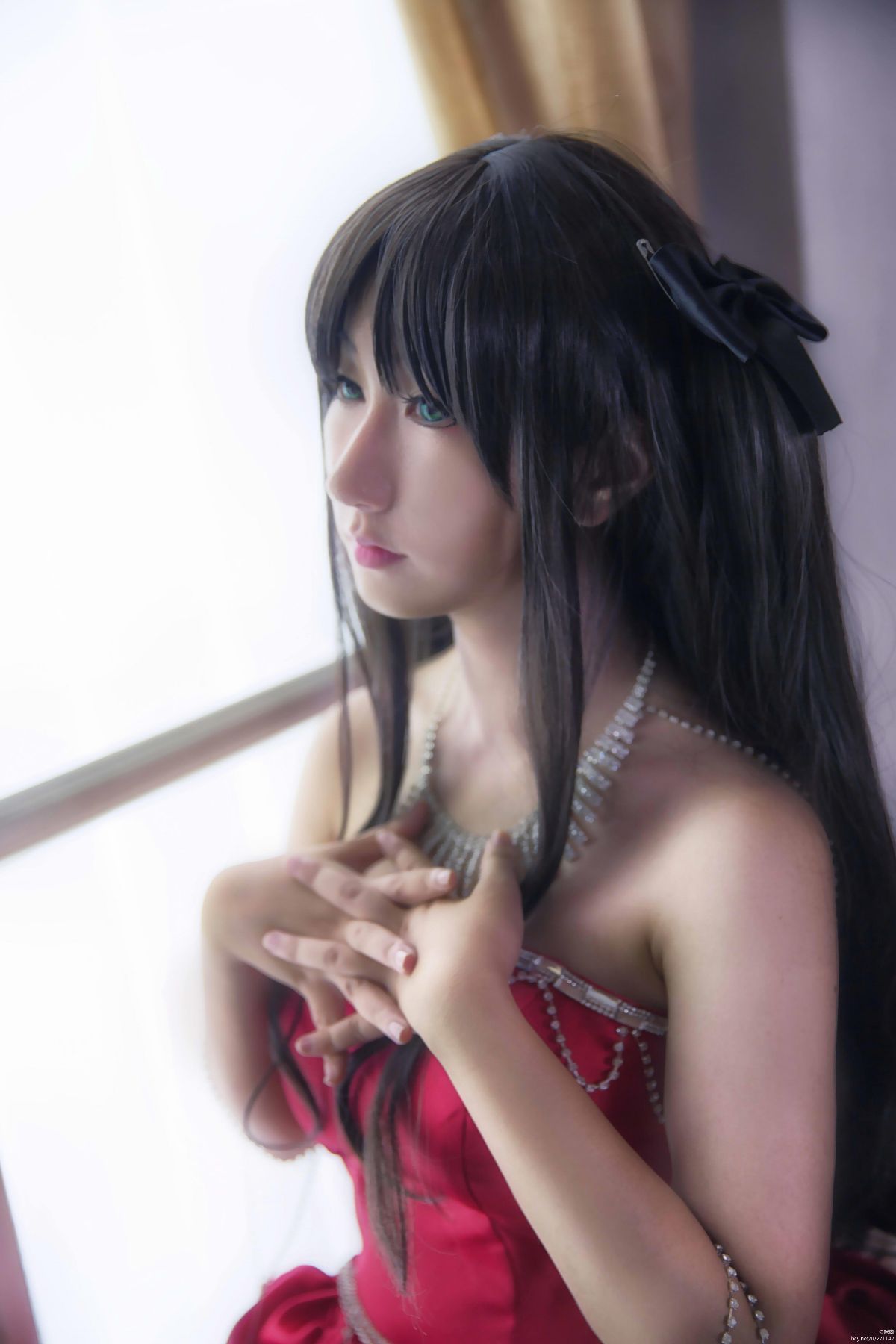 "Fate Stay Night" váy kỷ niệm 10 năm của Tosaka Rin.ver c o s p l a y