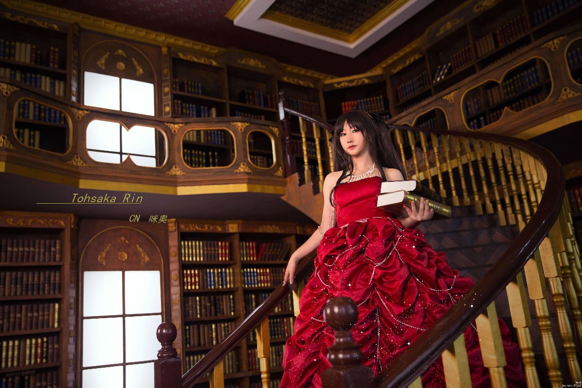 "Fate Stay Night" váy kỷ niệm 10 năm của Tosaka Rin.ver c o s p l a y