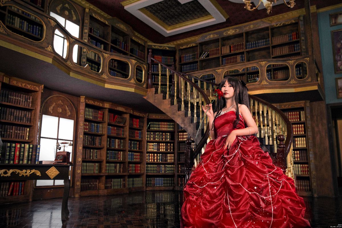 "Fate Stay Night" váy kỷ niệm 10 năm của Tosaka Rin.ver c o s p l a y