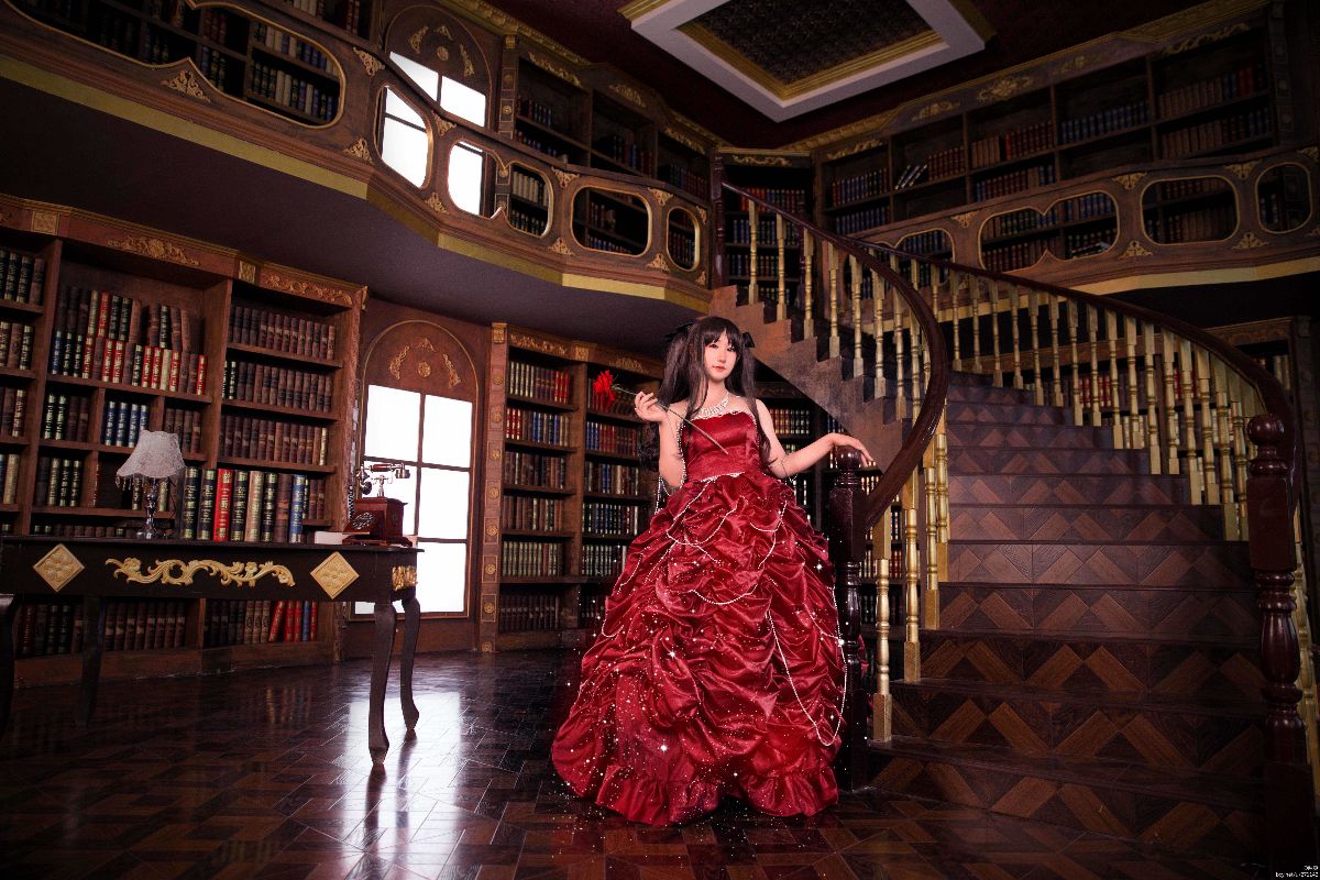 "Fate Stay Night" váy kỷ niệm 10 năm của Tosaka Rin.ver c o s p l a y