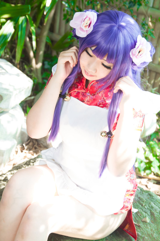 Nữ mèo ở nhà hàng mèo