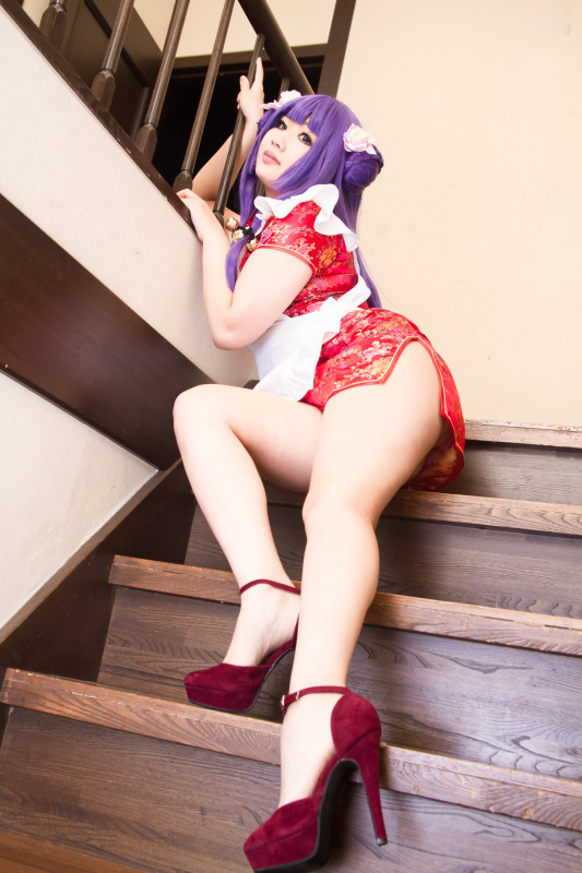 Nữ mèo ở nhà hàng mèo