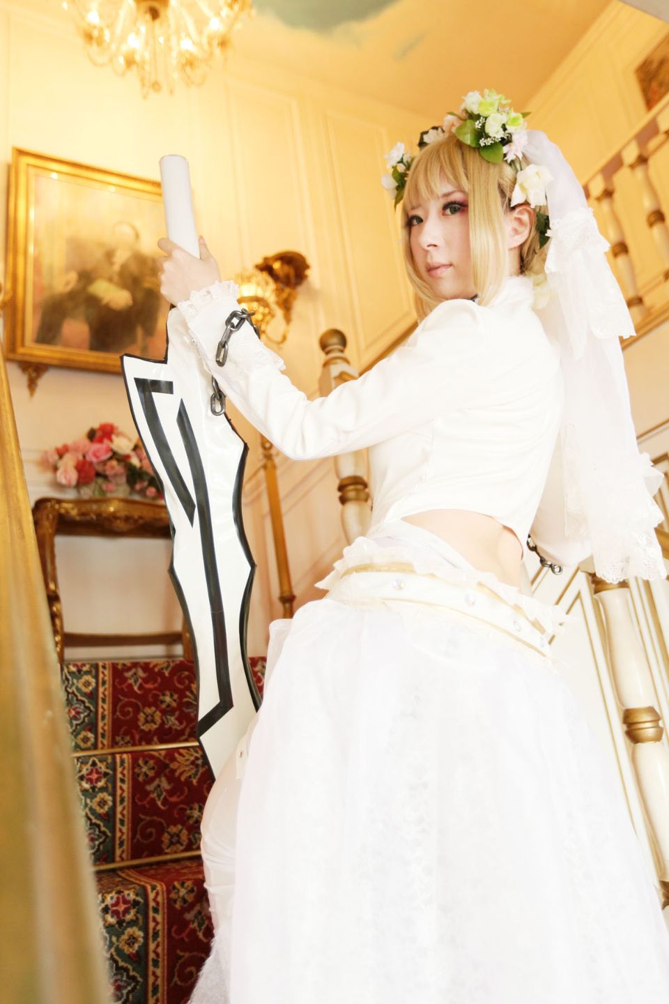 Fate Saber Cosplay Photo Book Saver × Saver